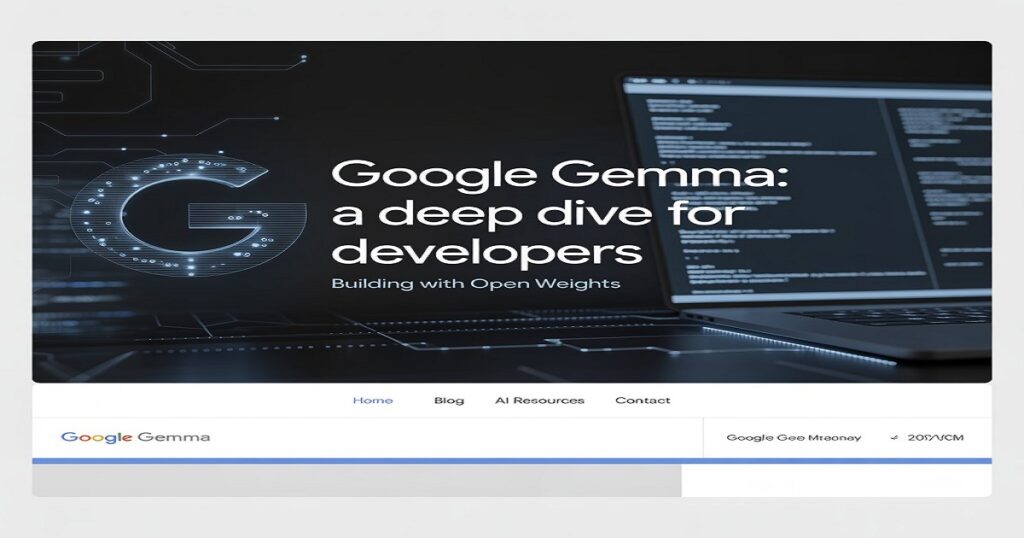 Google Gemma: A Deep Dive for Developers Building with Open Weights